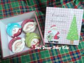 Presente de natal caixa cupcakes natalinos