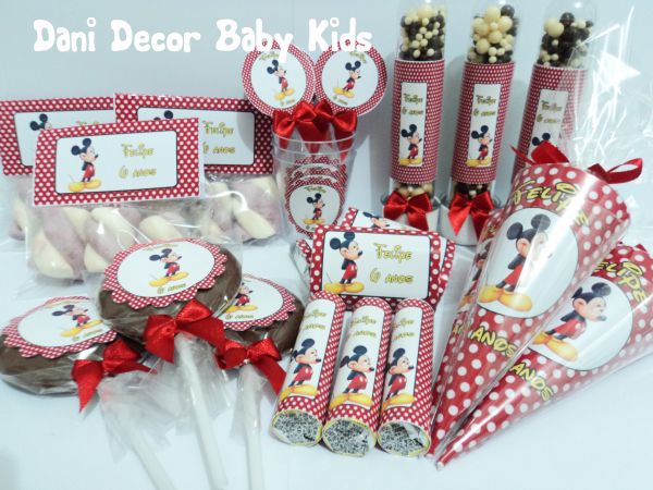 Kit festa mickey personalizada.